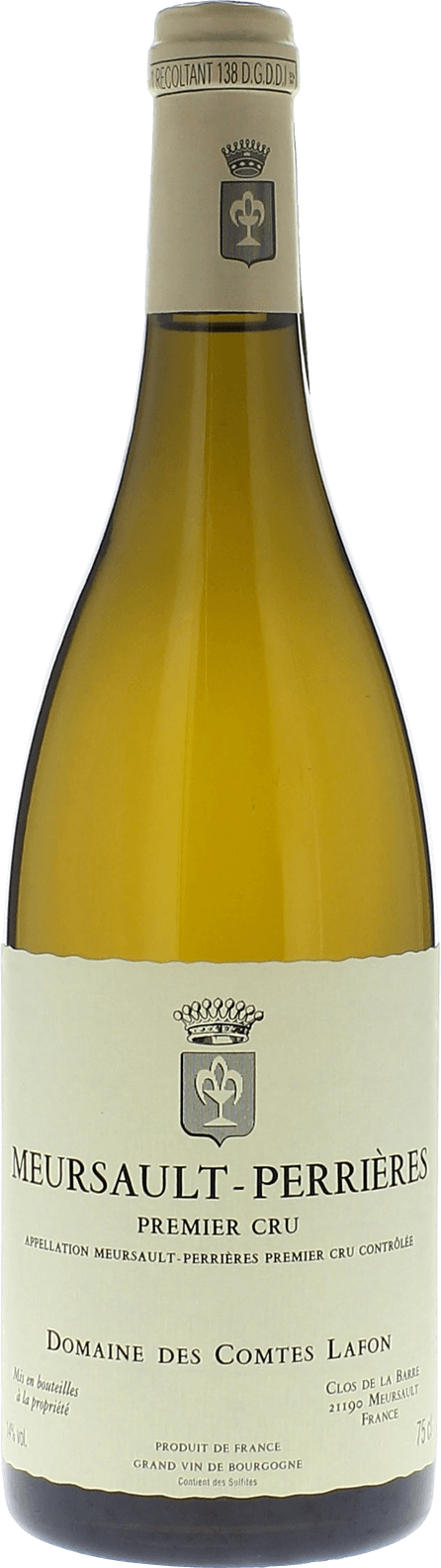 Meursault perrires 1er cru 2019 Domaine Comtes LAFON, Bourgogne blanc