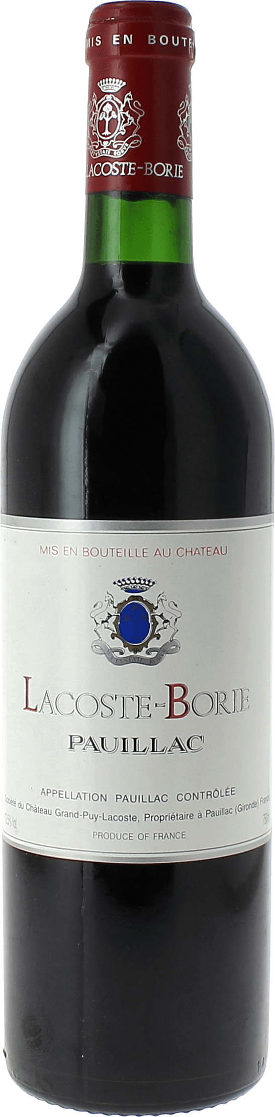 Lacoste borie 2018 5 me Grand cru class Pauillac, Bordeaux rouge