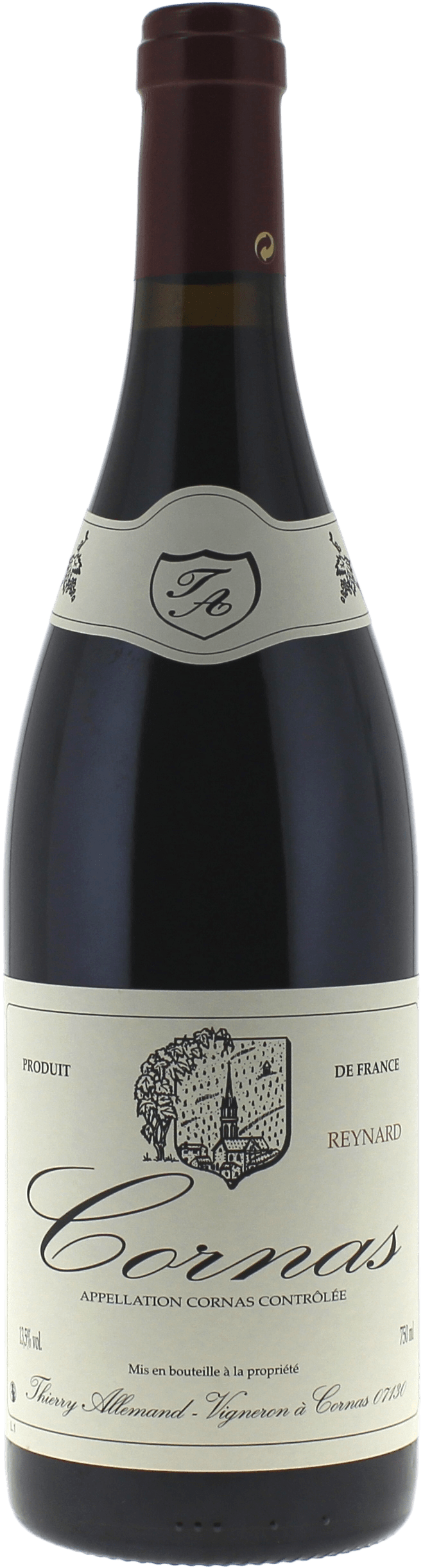 Cornas  reynard domaine thierry allemand 2016  Cornas, Valle du Rhne Rouge