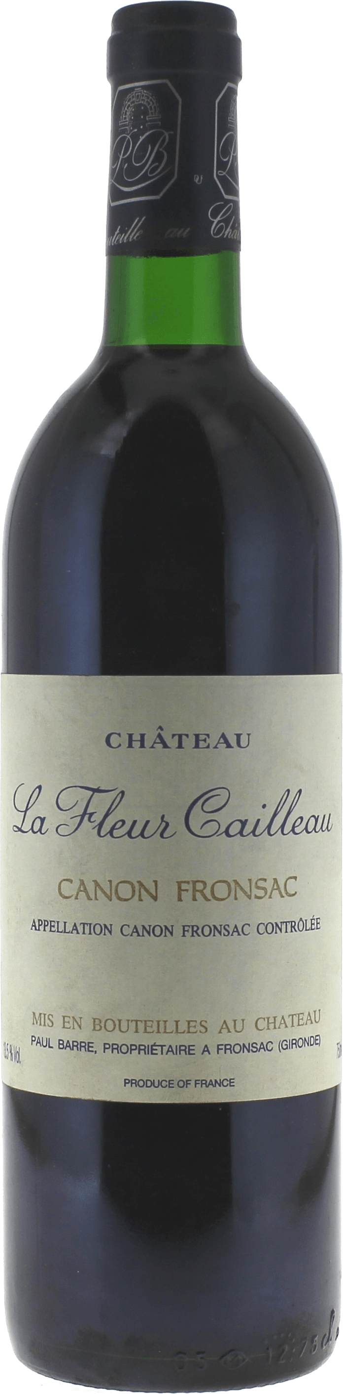 La fleur cailleau 1989  Canon Fronsac, Bordeaux rouge