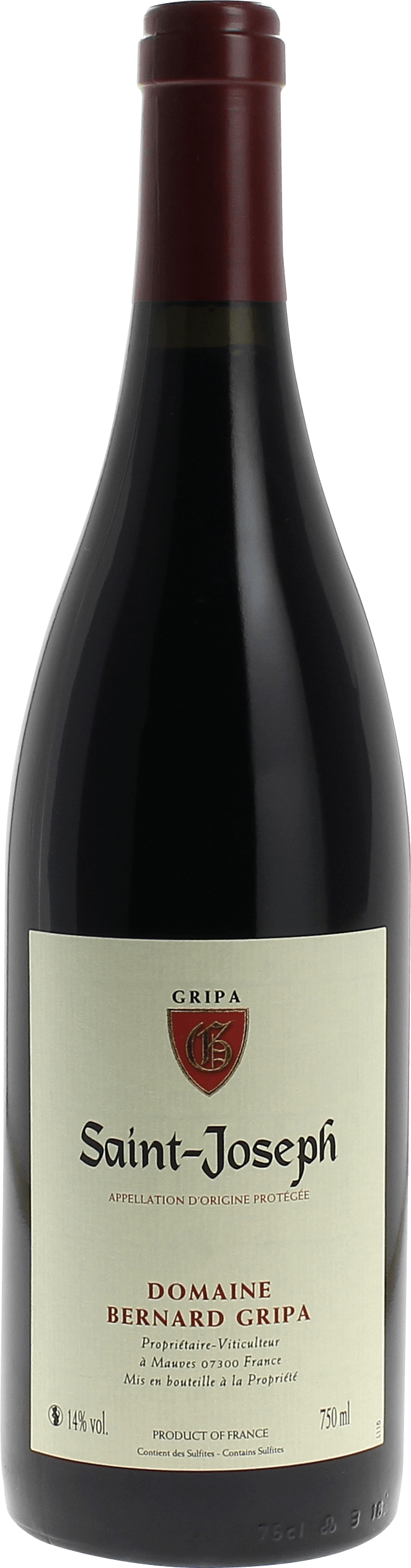 Saint joseph gripa le berceau 2020  St Joseph, Valle du Rhne Rouge