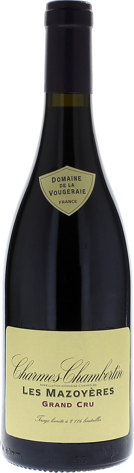 Charmes chambertin les mazoyres grand cru 2020 Domaine VOUGERAIE, Bourgogne rouge