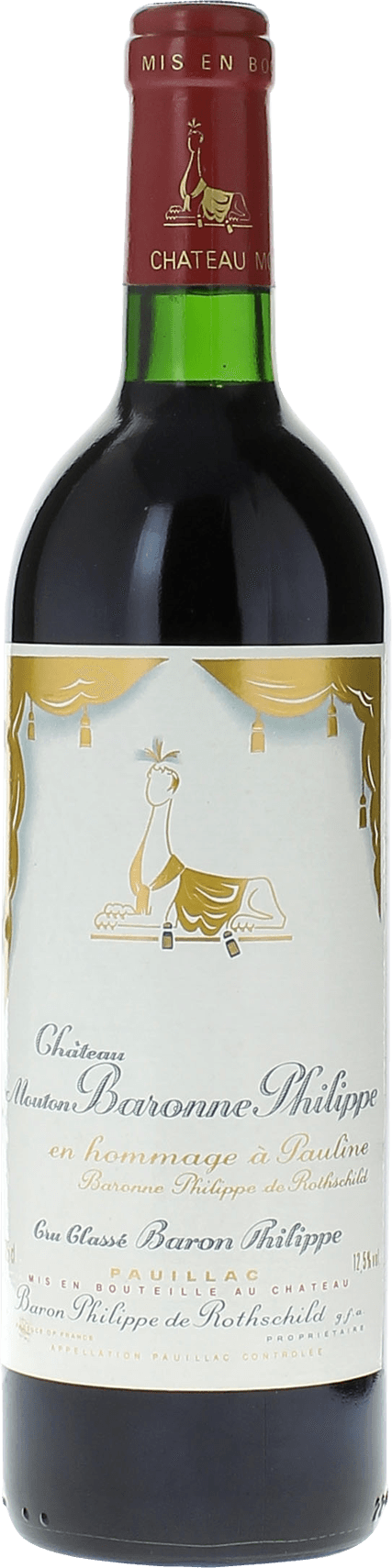 Mouton baronne philippe 1982  Pauillac, Bordeaux rouge