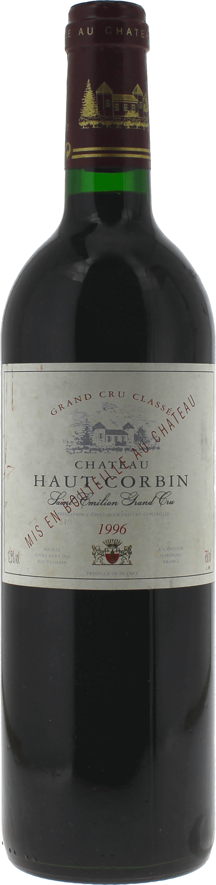 Haut corbin 1996  Saint-Emilion, Bordeaux rouge