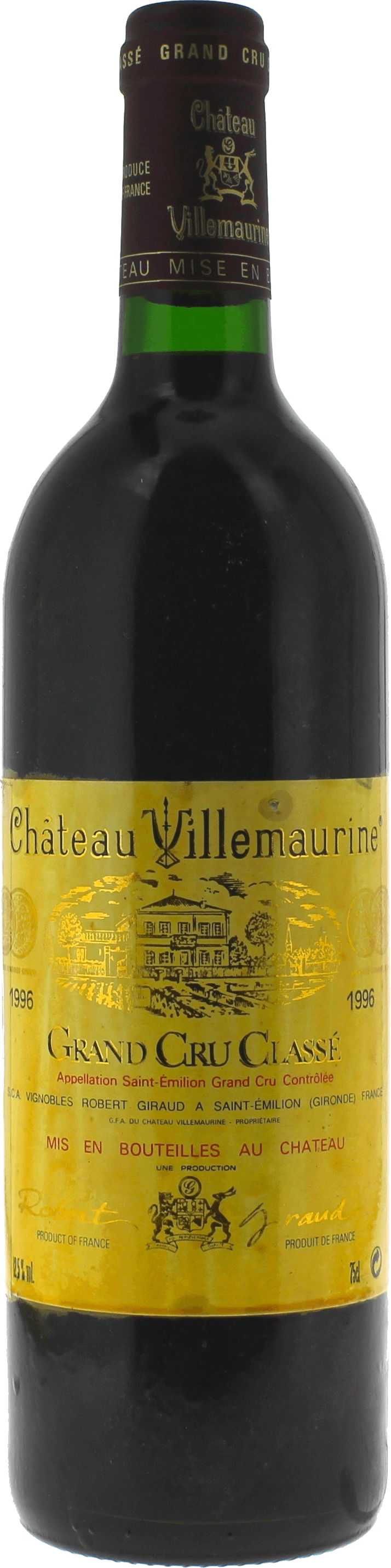 Villemaurine 1996  Saint-Emilion, Bordeaux rouge