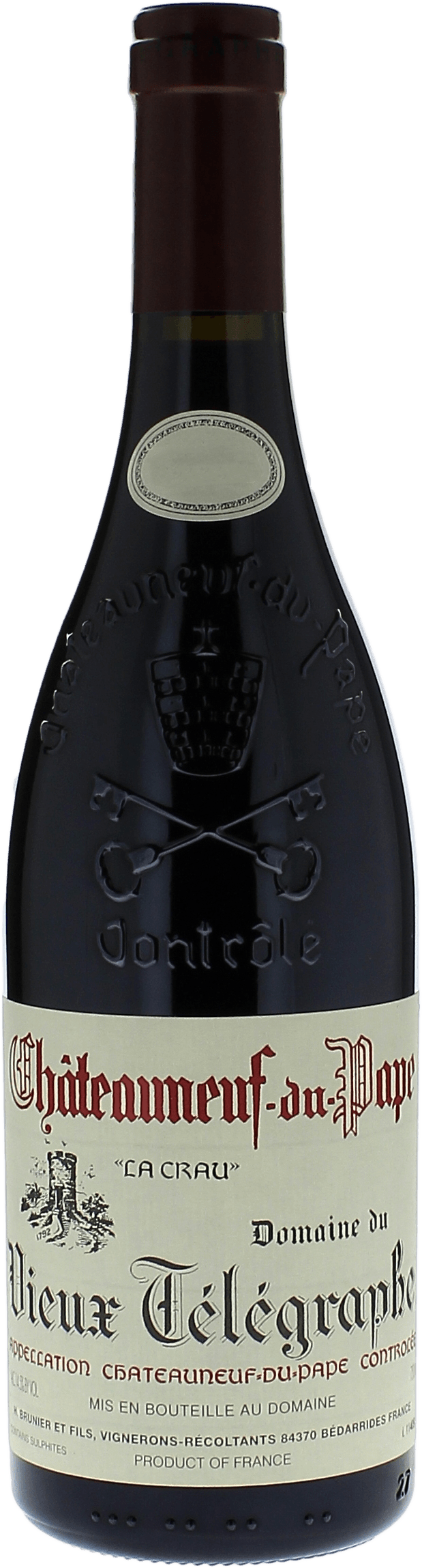 Telegramme du vieux t�l�graphe 2002  Ch�teauneuf-du-Pape, Vall�e du Rh�ne Rouge