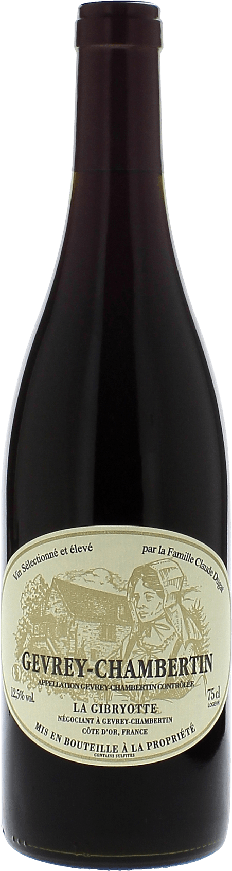 Gevrey chambertin 2021  LA GIBRYOTTE (Famille Claude DUGAT), Bourgogne rouge