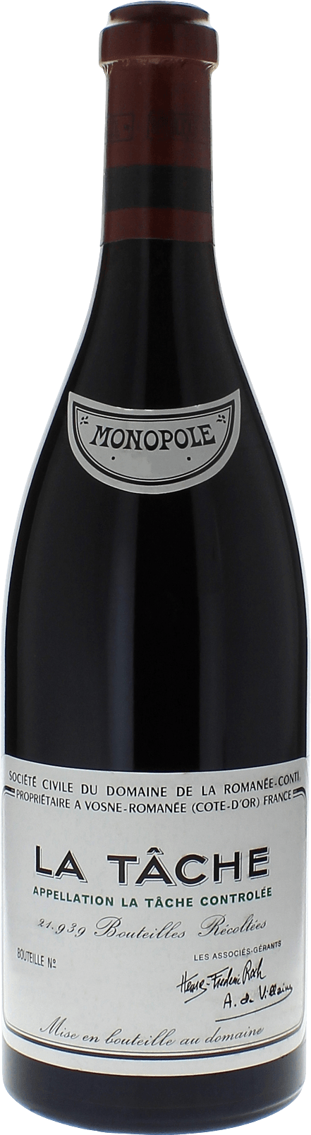 La tche grand cru 2019 Domaine ROMANEE CONTI, Bourgogne rouge