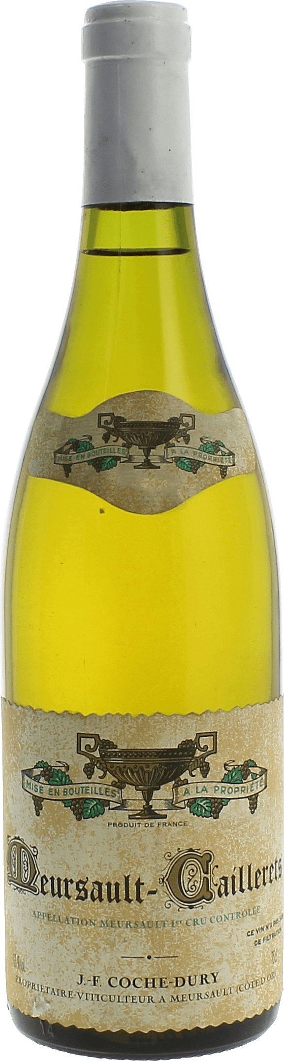 Meursault 1er cru les caillerets 2016 Domaine COCHE-DURY, Bourgogne blanc