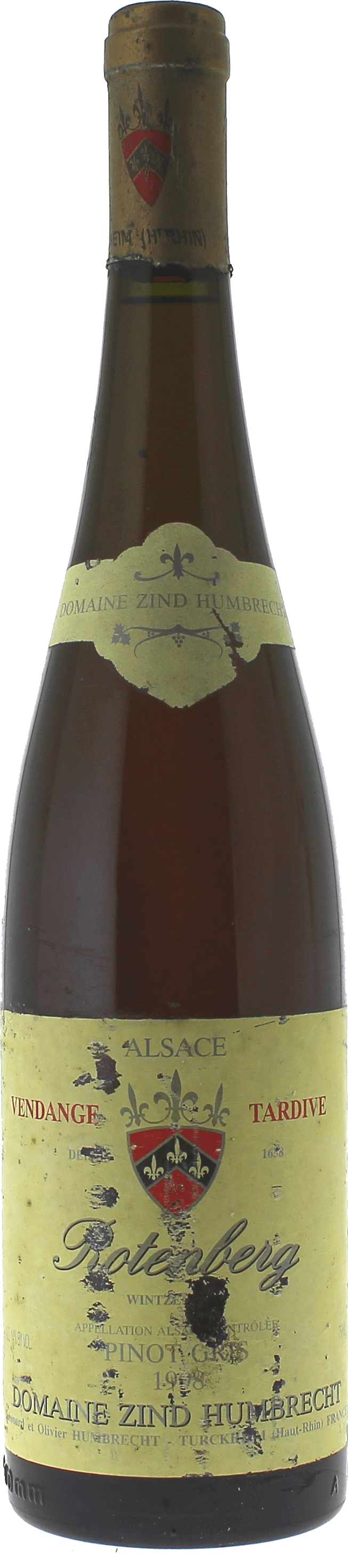Pinot-gris rotenberg slection de grains nobles zind-humbrecht 2000  Zind Humbrecht, ALSACE