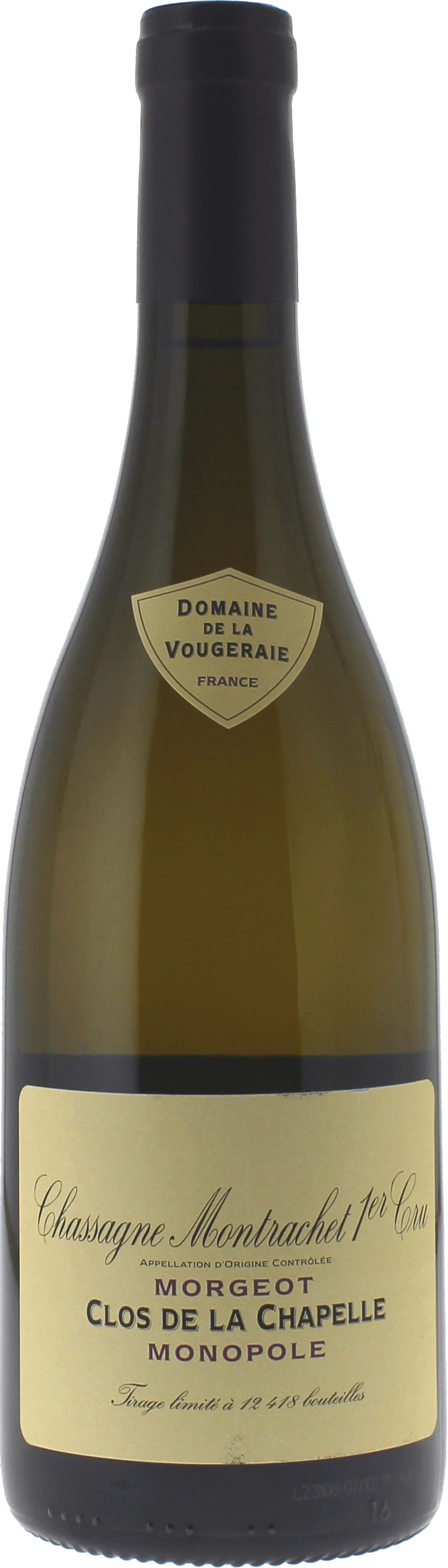 Chassagne montrachet 1er cru  morgeot 2021 Domaine VOUGERAIE, Bourgogne blanc