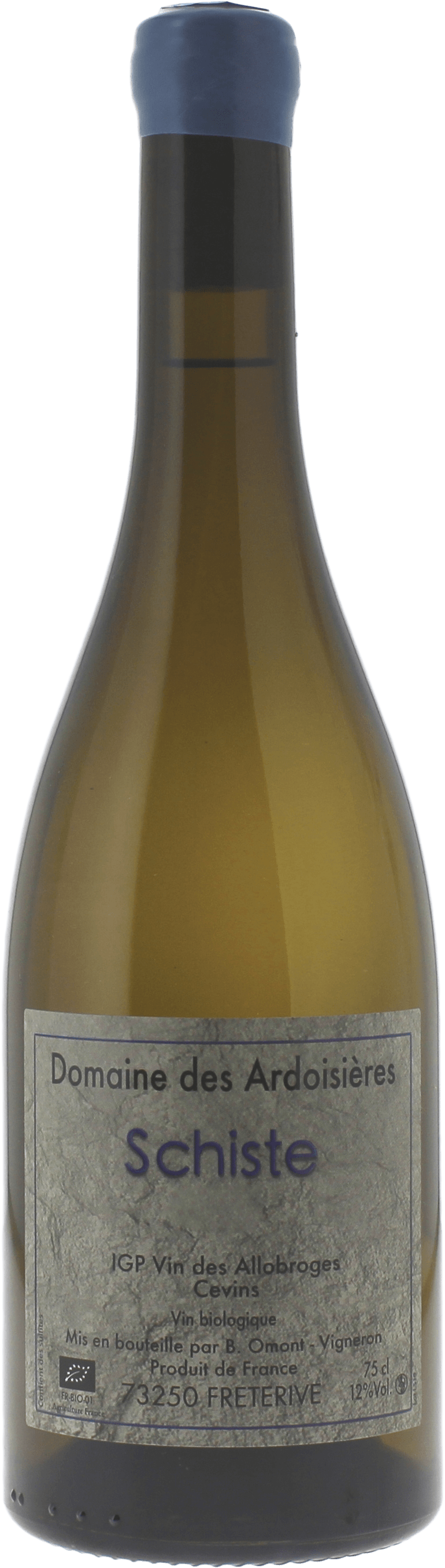 Domaine des ardoisires cuve schiste blanc 2022 Domaine IGP Vin des Allobroges, Savoie
