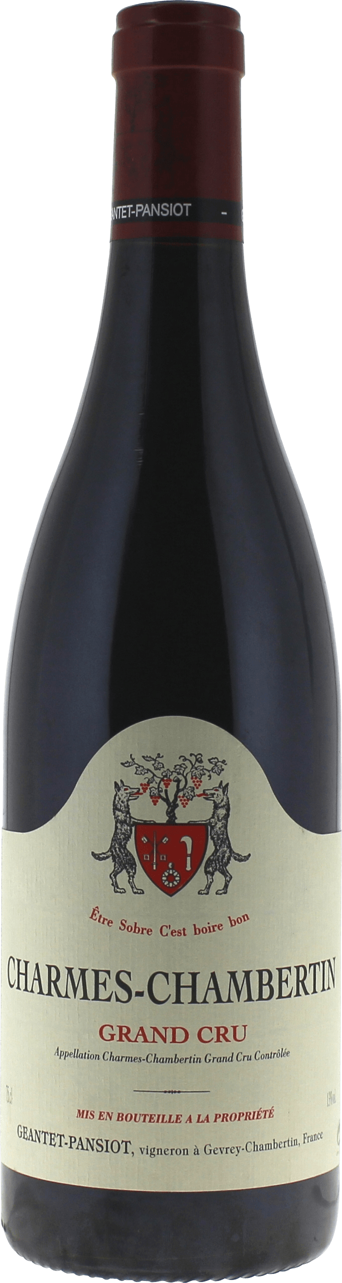 Charmes chambertin grand cru 2015 Domaine GEANTET PANSIOT, Bourgogne rouge