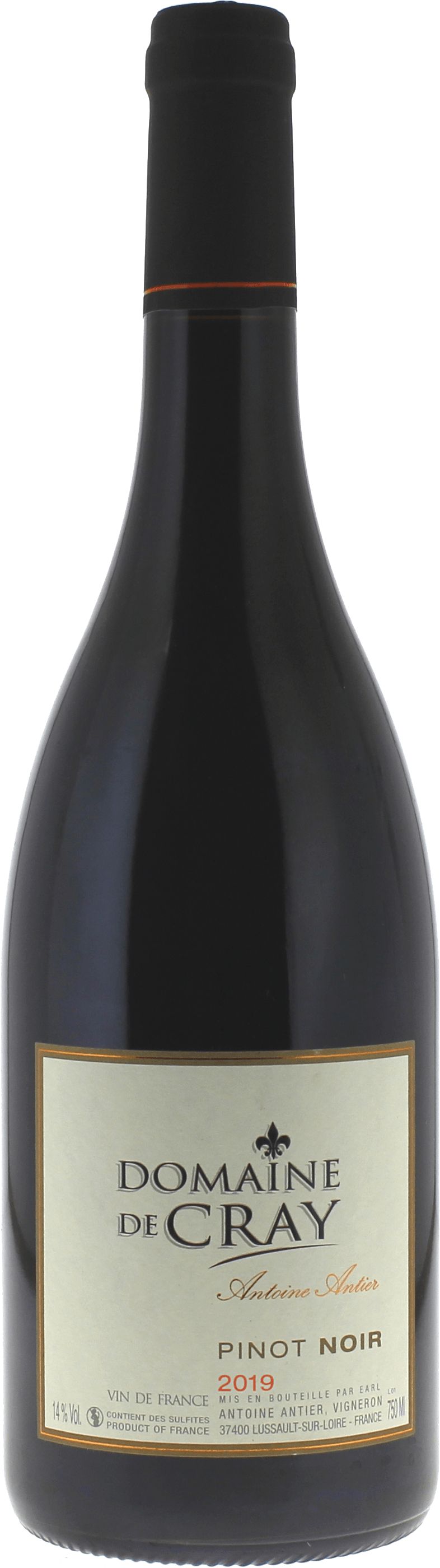 Pinot noir domaine de cray 2022  Vin de France, Valle de la Loire