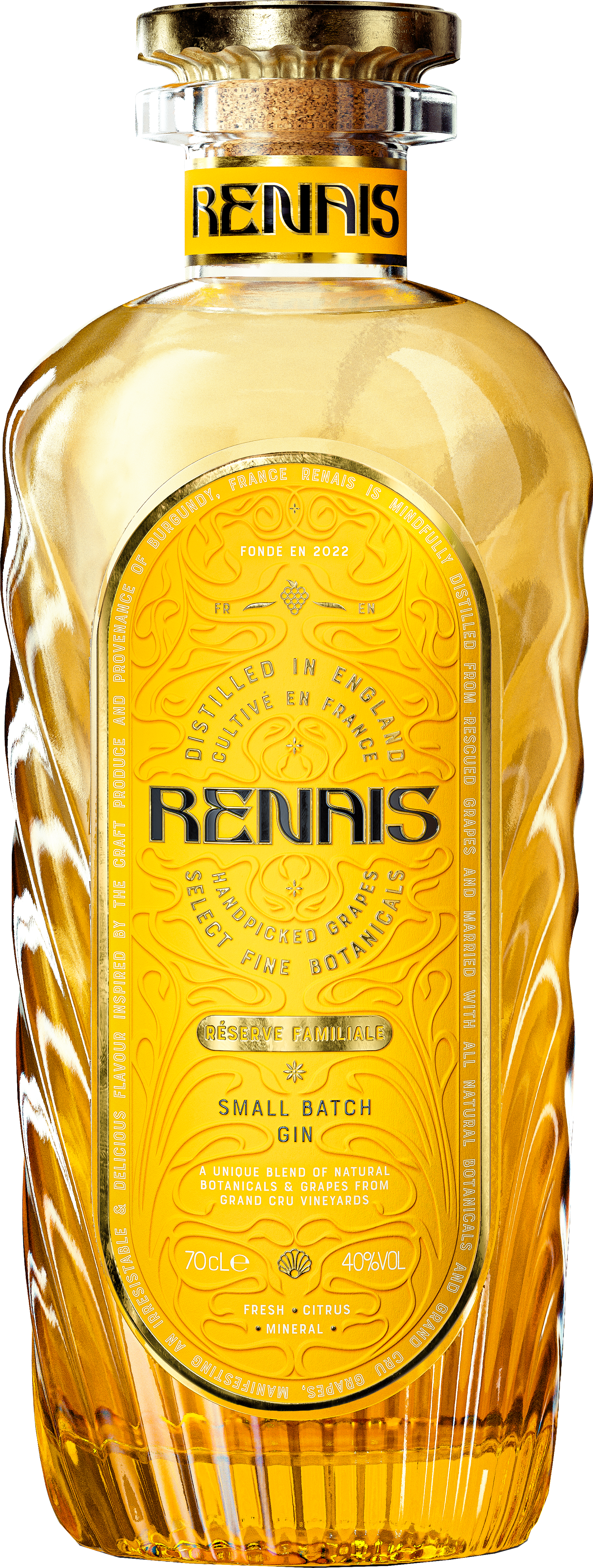 Gin renais first edition 40 (70 cl)  Gin, liqueur