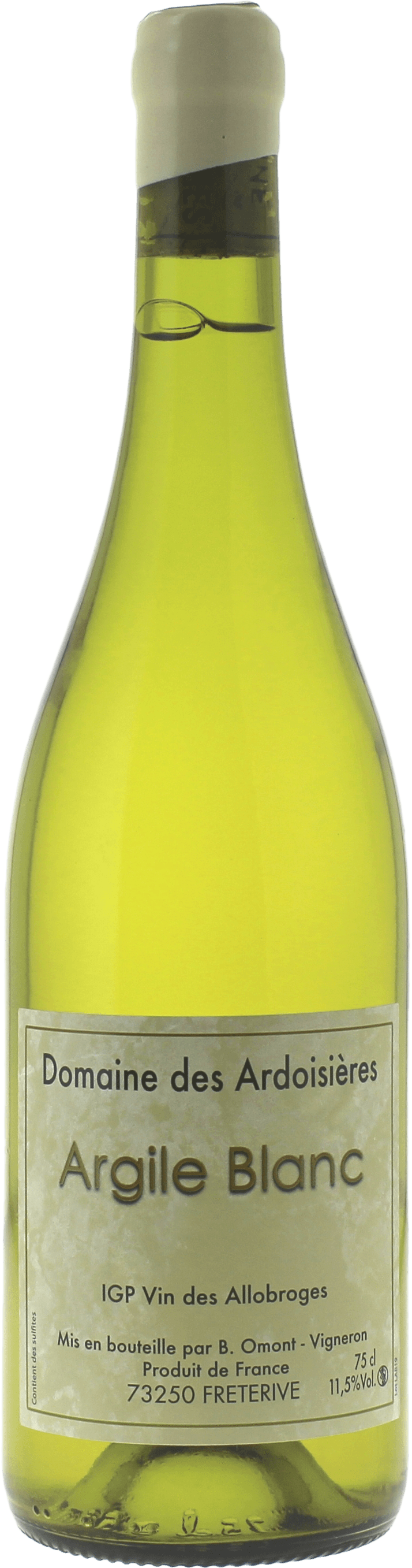 Domaine des ardoisires cuve argile blanc 2022 Domaine IGP Vin des Allobroges, Savoie