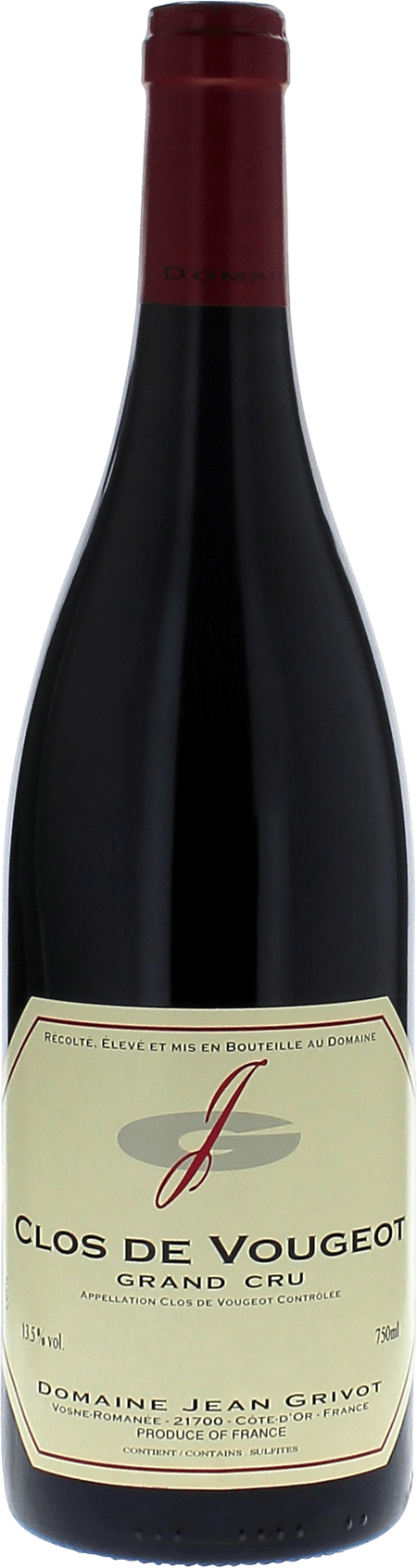 Clos de vougeot grand cru 2021 Domaine GRIVOT, Bourgogne rouge