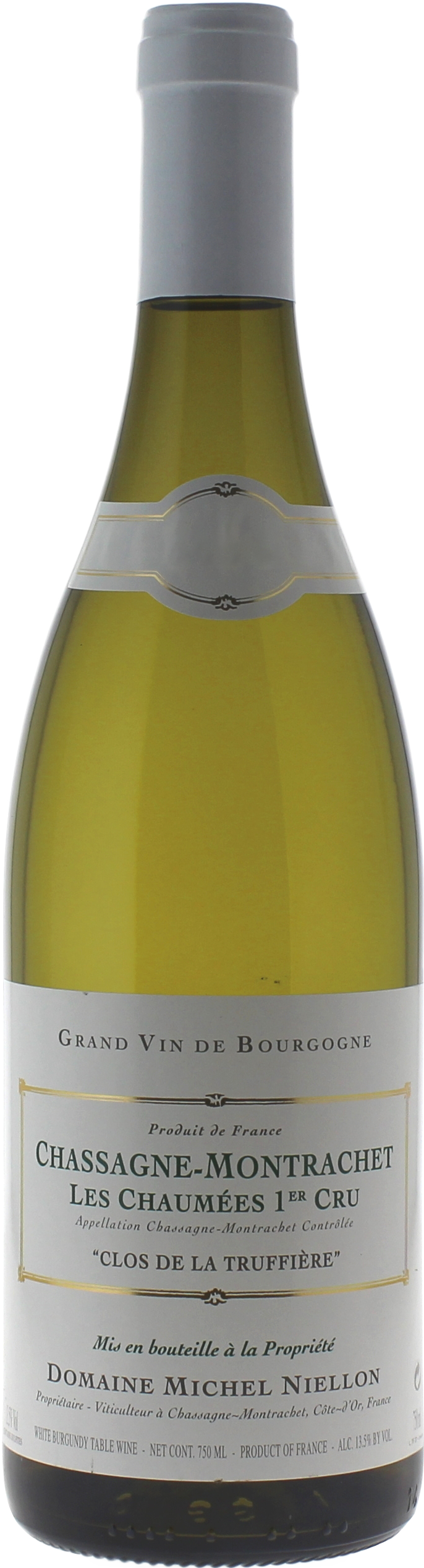 Chassagne montrachet 1er cru les chaum�es clos de la truffi�re 2020 Domaine NIELLON Michel, Bourgogne blanc