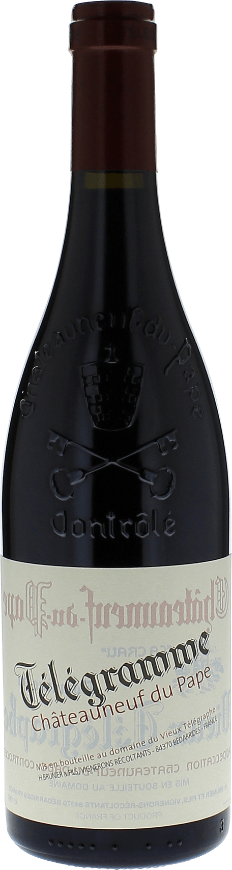 Tlgramme vieux tlgraphe 2021  Chteauneuf-du-Pape, Valle du Rhne Rouge