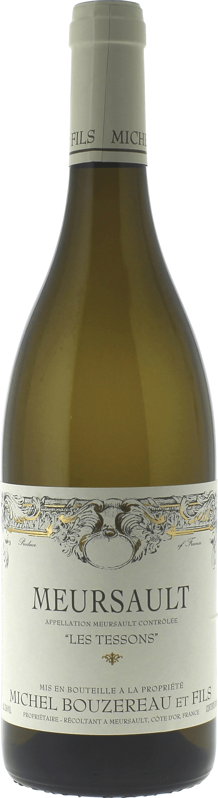 Meursault les tessons 2022  BOUZEREAU Michel, Bourgogne blanc