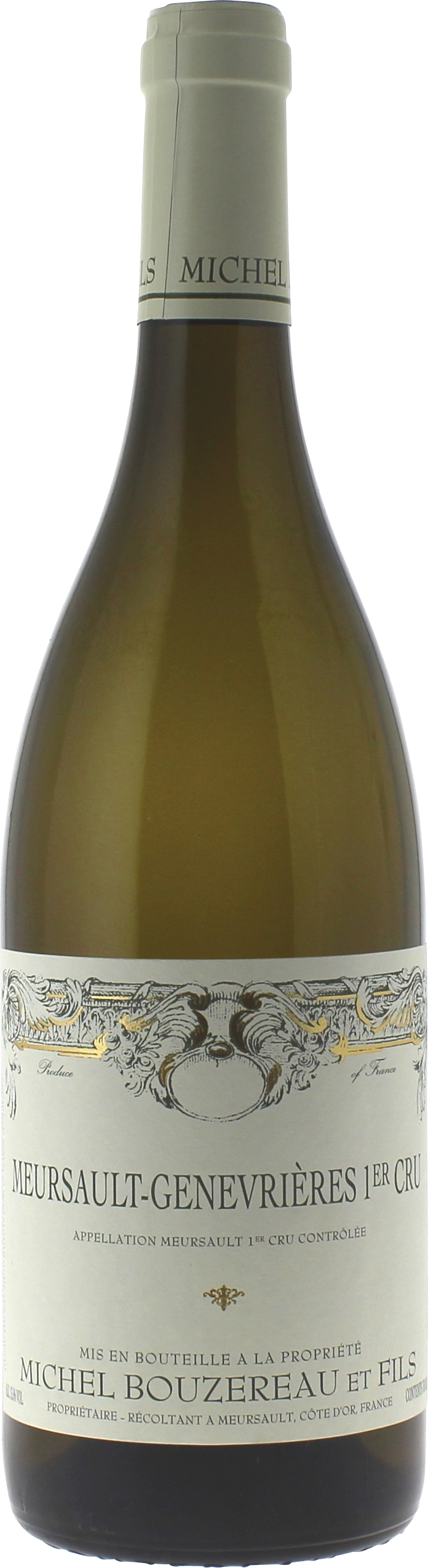 Meursault  genevrires 1er cru 2022  BOUZEREAU Michel, Bourgogne blanc