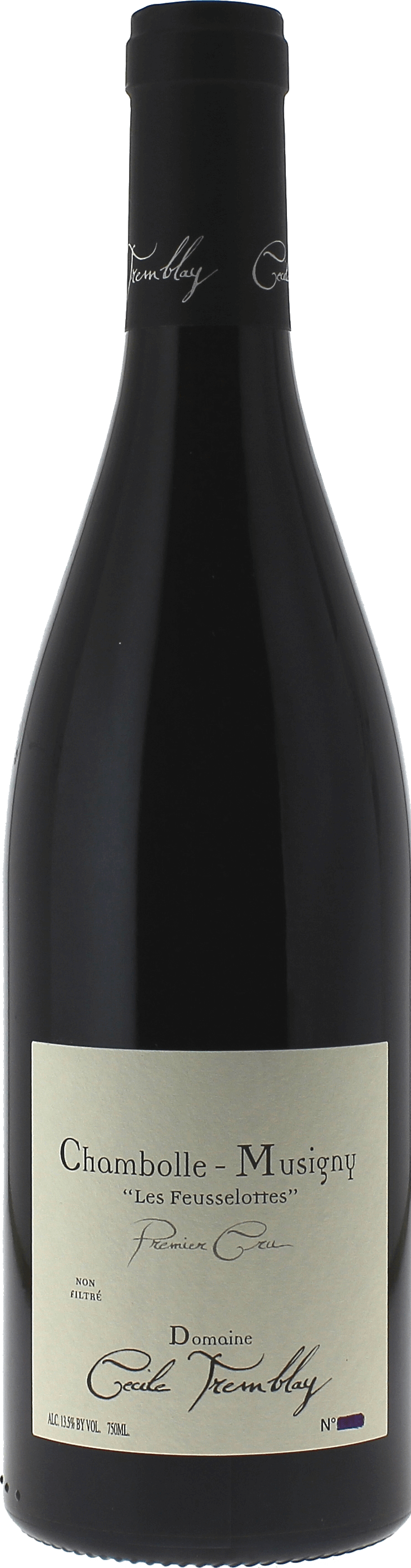 Chambolle 1er cru les feusselottes 2017 Domaine TREMBLAY, Bourgogne rouge