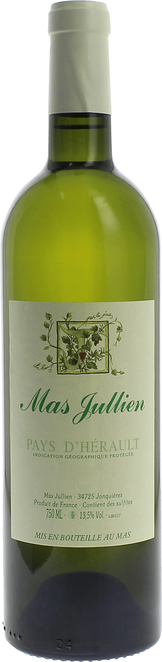 Mas jullien blanc 2022  IGP Pays d'Herault, Languedoc