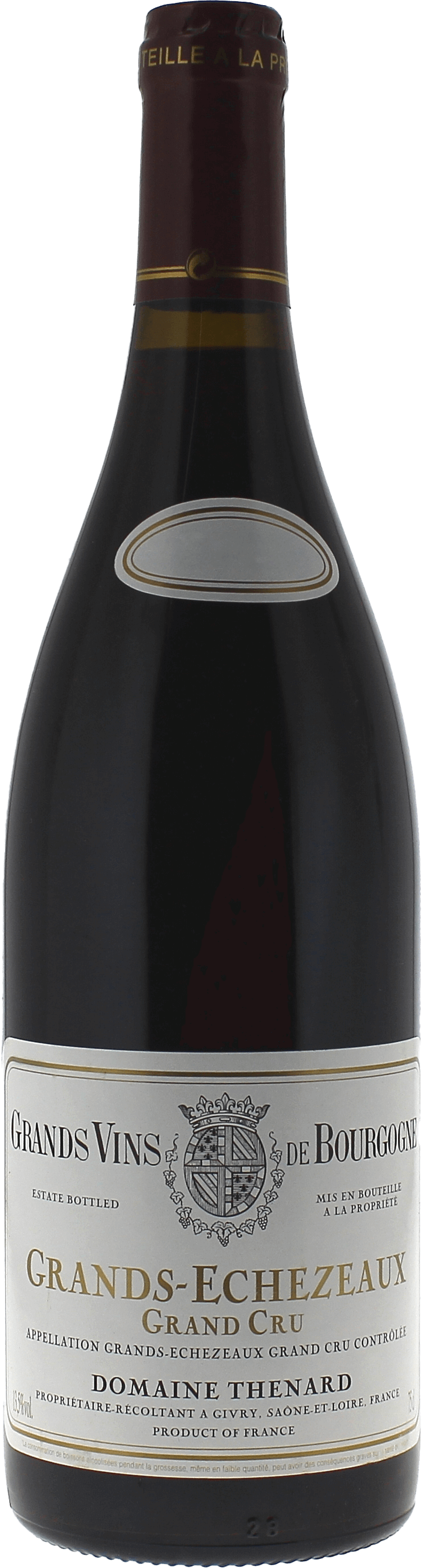 Grands echezeaux grand cru 2012 Domaine THENARD, Bourgogne rouge
