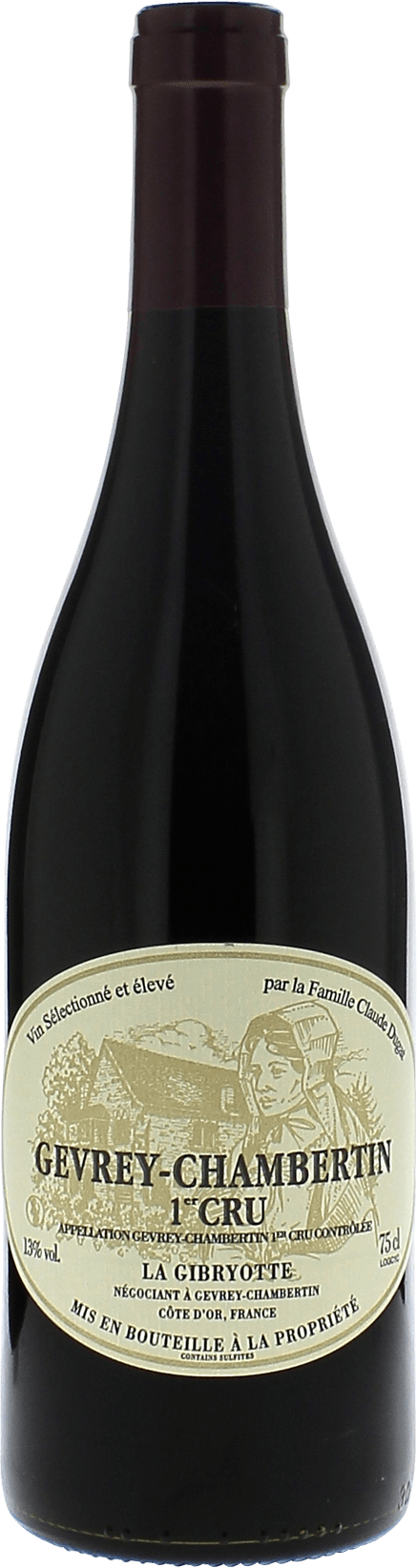 Gevrey chambertin 1er cru 2022  LA GIBRYOTTE (Famille Claude DUGAT), Bourgogne rouge