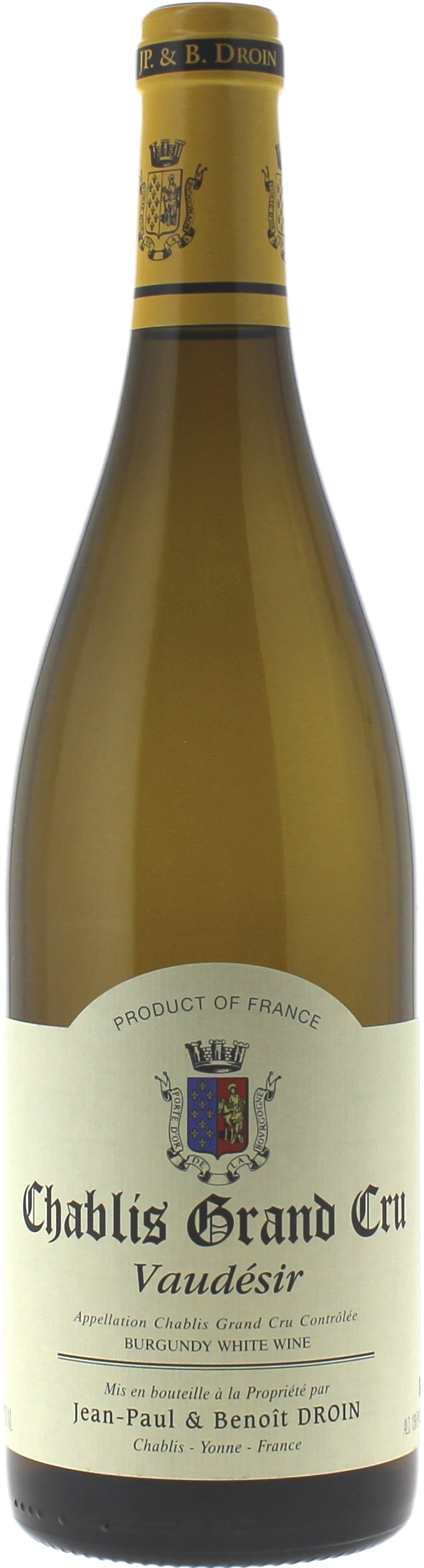 Chablis grand cru vaudsir 2023 Domaine DROIN, Bourgogne blanc