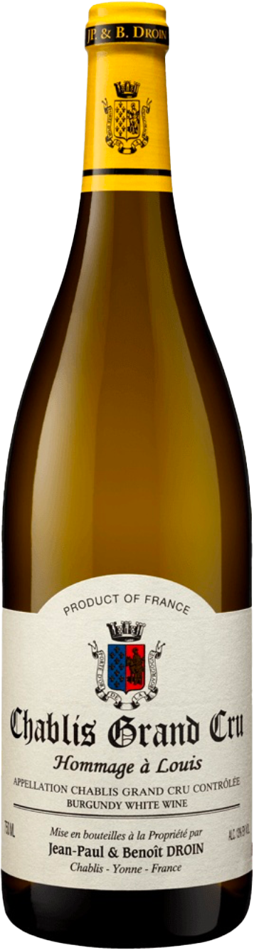 Chablis grand cru les clos hommage  louis 2023 Domaine DROIN, Bourgogne blanc
