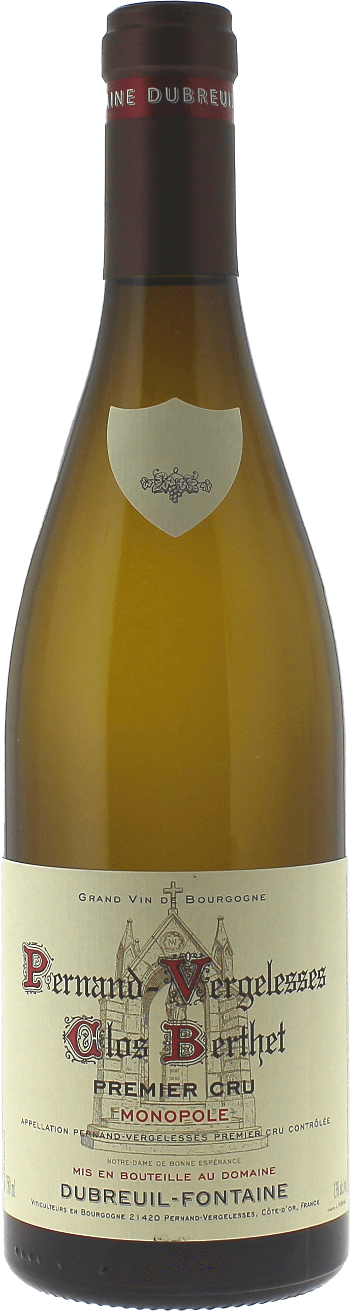 Pernand vergelesses 1er cru clos berthet 2022 Domaine DUBREUIL-FONTAINE, Bourgogne blanc