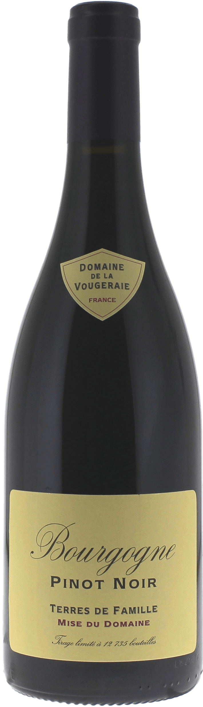 Bourgogne pinot noir terres de famille 2022 Domaine VOUGERAIE, Bourgogne rouge