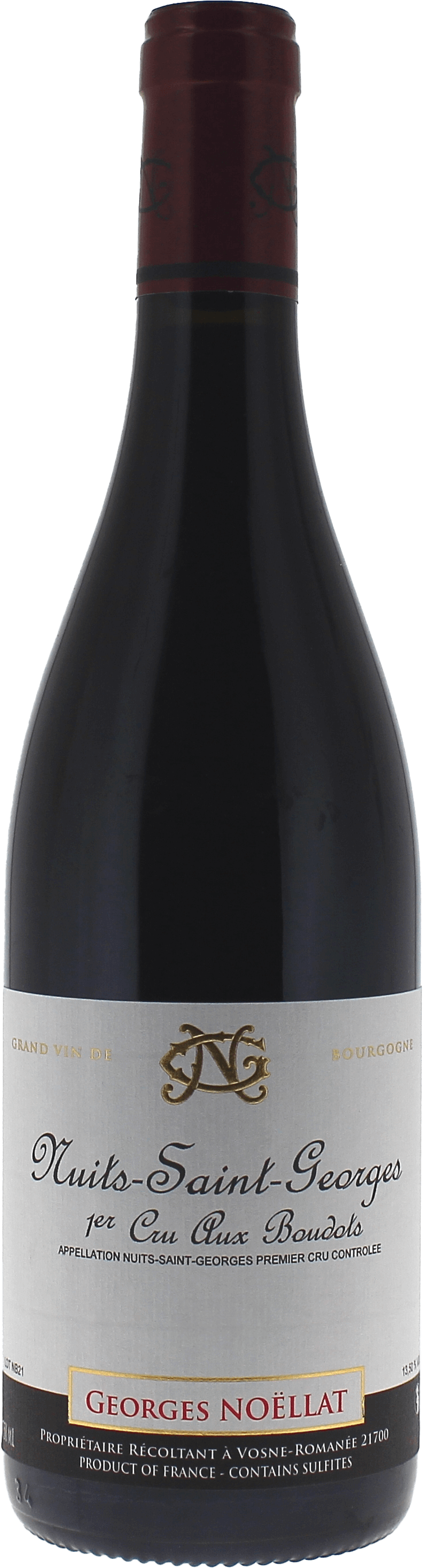 Nuits saint georges 1er cru boudots 2021 Domaine NOELLAT Georges, Bourgogne rouge