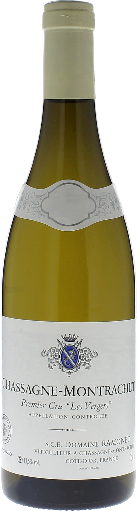 Chassagne montrachet 1er cru les vergers 2012 Domaine RAMONET, Bourgogne blanc