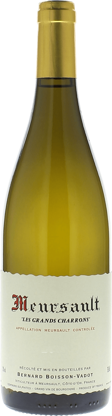 Meursault les grands charrons 2015  BOISSON-VADOT, Bourgogne blanc