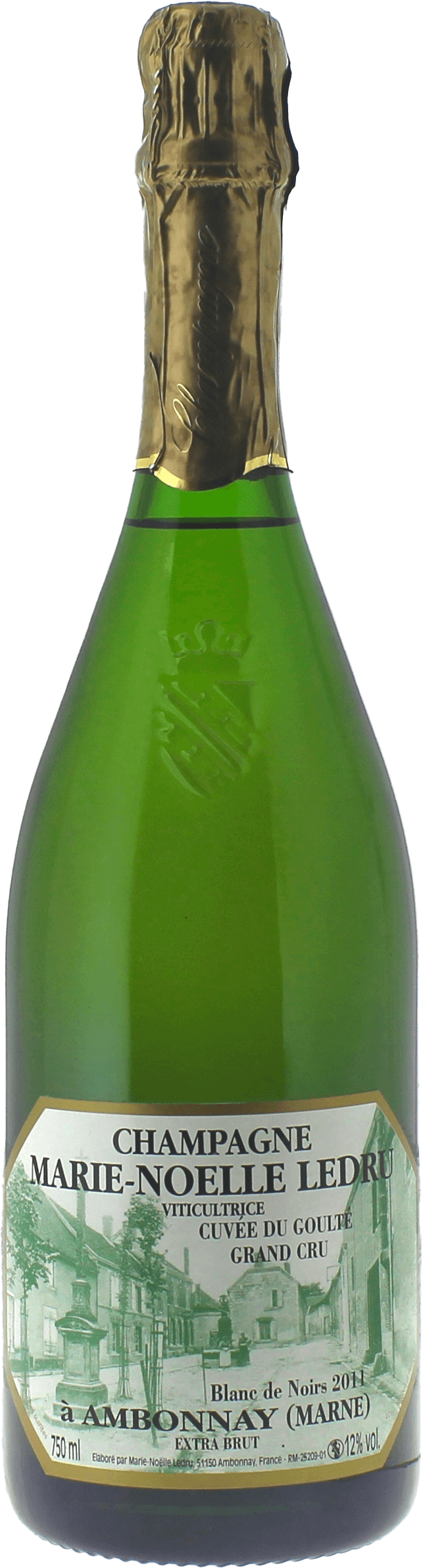 Marie nolle ledru blanc de noirs cuve du goult 2010  MARIE NOELLE LEDRU, Champagne