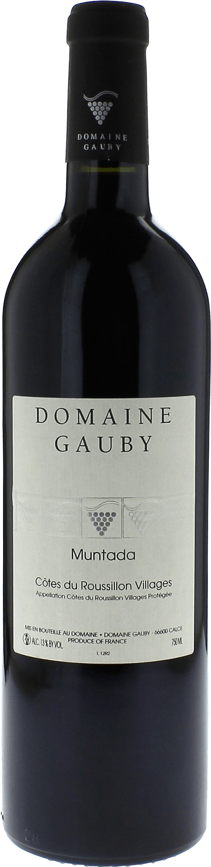 Gauby muntada rouge 2015  IGP Ctes Catalanes rouge, Languedoc