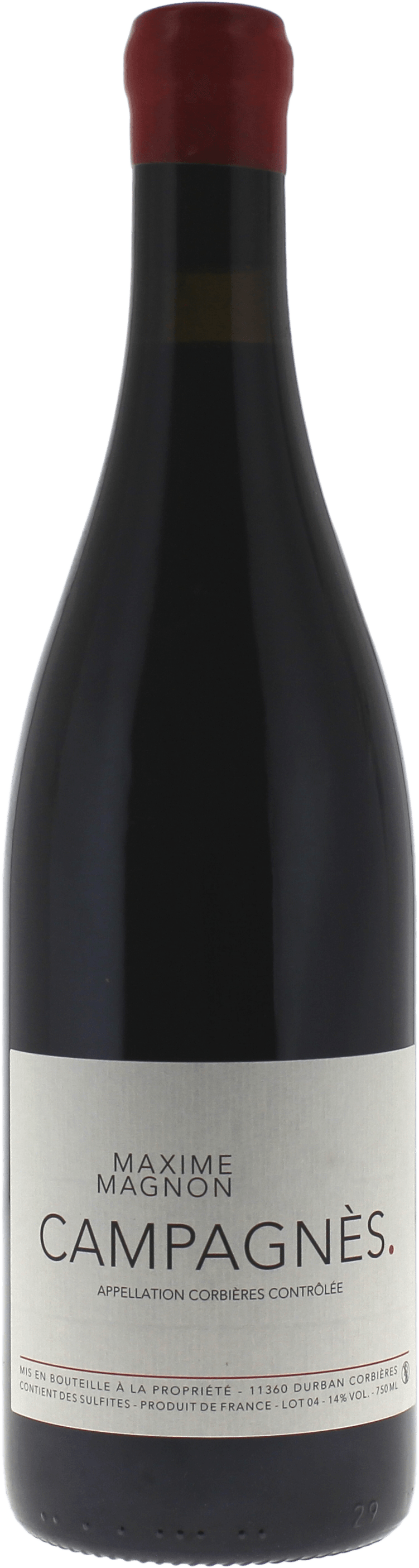 Campagnes domaine maxime magnon 2021  AOC Corbires, Languedoc