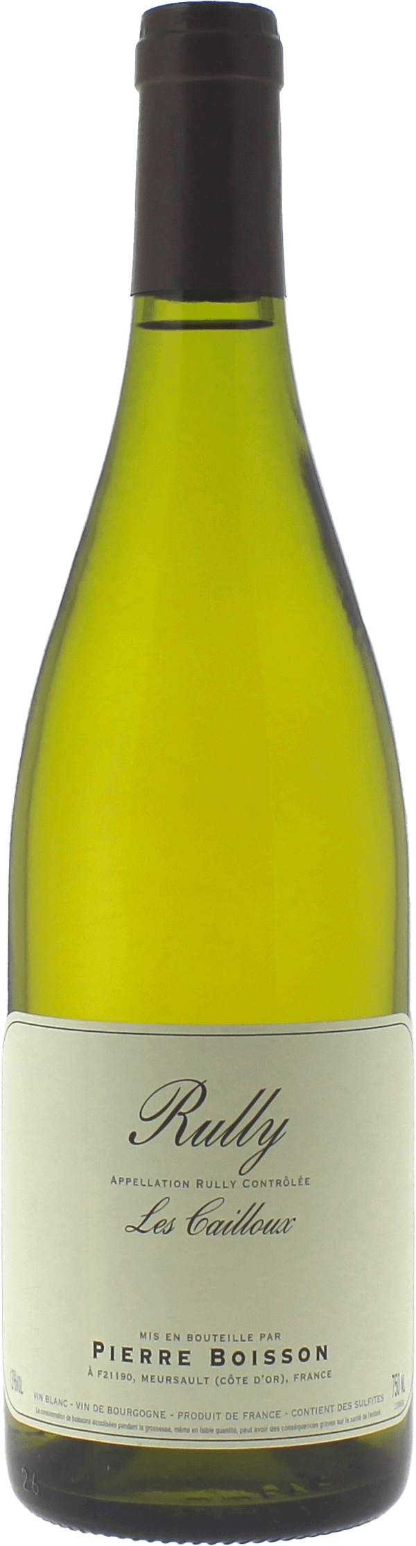 Rully les cailloux 2022  BOISSON Frere et soeur, Bourgogne blanc