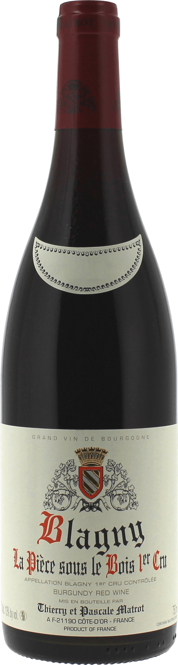 Blagny la pice sous le bois 1er cru 2022 Domaine MATROT, Bourgogne rouge