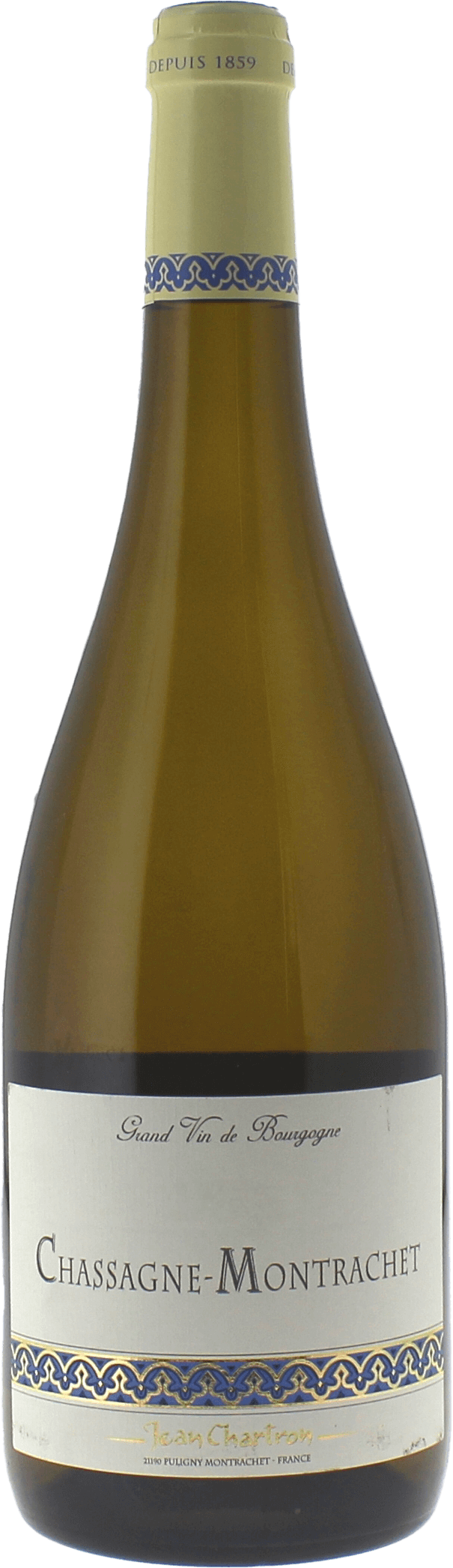 Chassagne montrachet 2023 Domaine CHARTRON Jean, Bourgogne blanc
