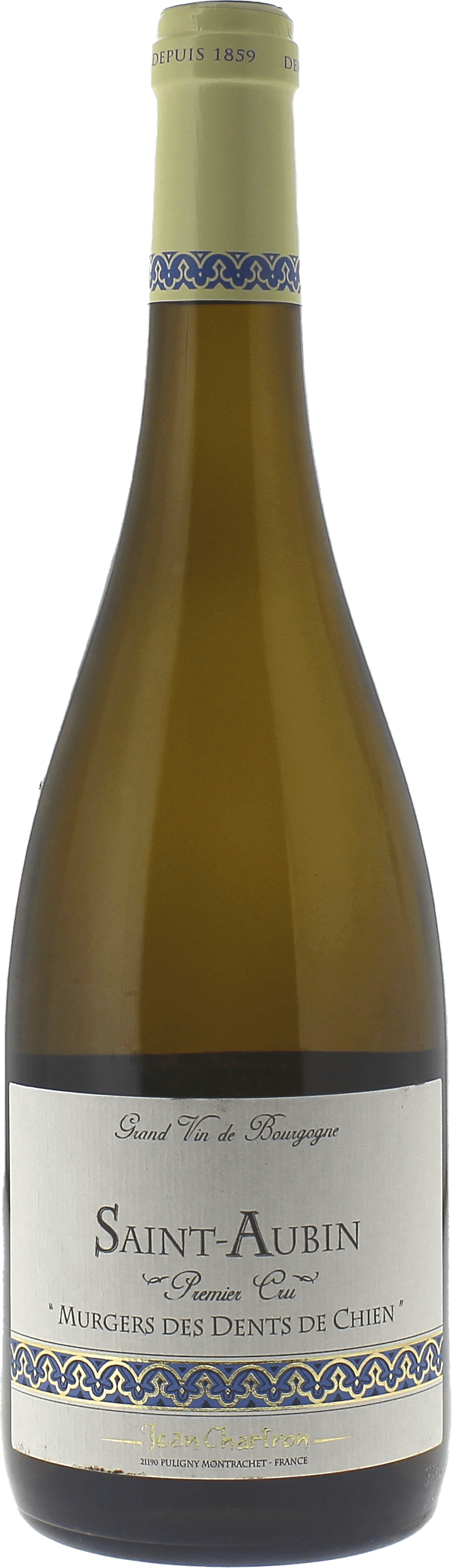 Saint aubin 1er cru murgers des dents de chien 2023 Domaine CHARTRON Jean, Bourgogne blanc