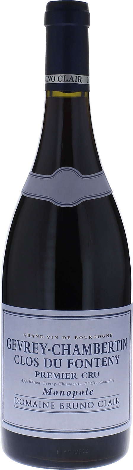Gevrey chambertin 1er cru clos du fonteny monopole 2022 Domaine CLAIR BRUNO, Bourgogne rouge