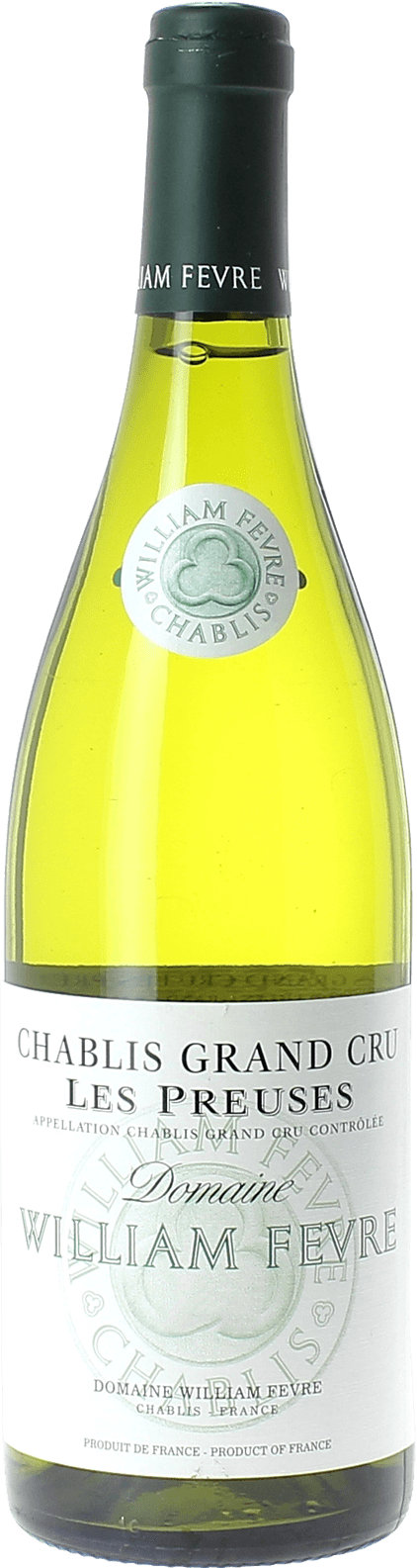 Chablis grand cru les preuses 2022 Domaine FEVRE William, Bourgogne blanc