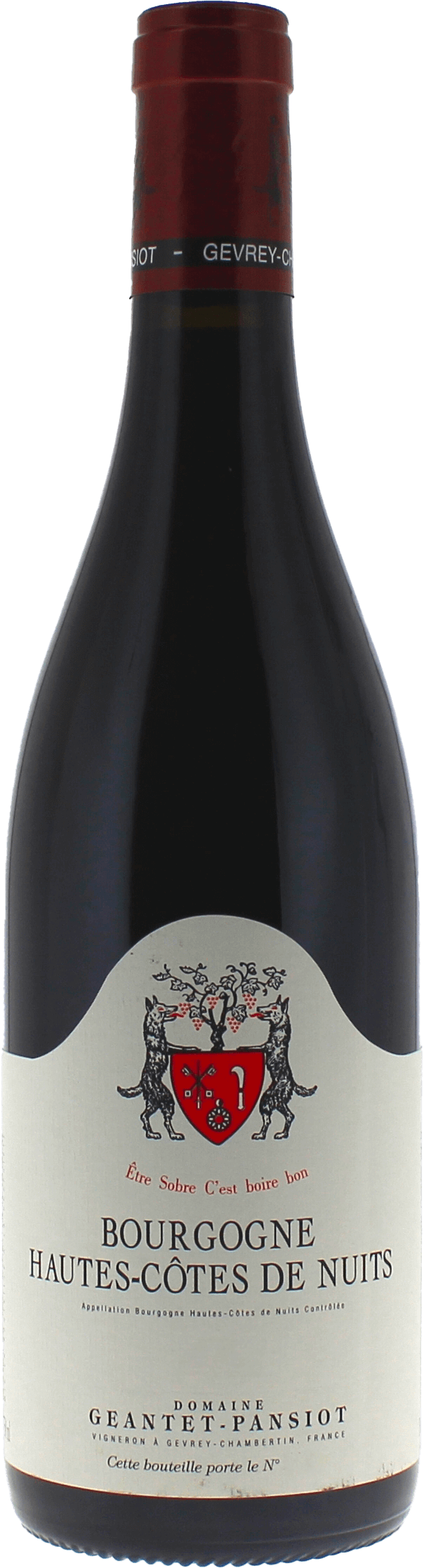 Bourgogne hautes cotes de nuits 2023 Domaine GEANTET PANSIOT, Bourgogne rouge