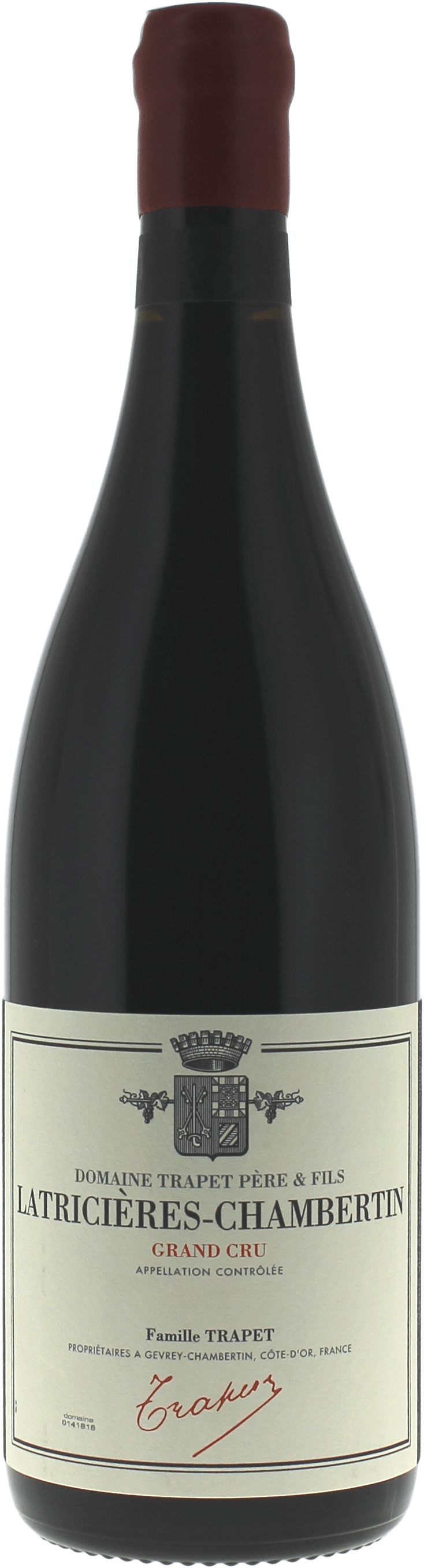 Latricires chambertin grand cru 2022 Domaine TRAPET jean-Louis, Bourgogne rouge