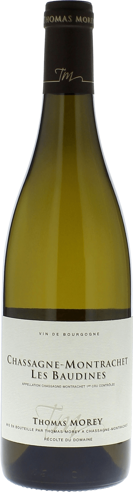 Chassagne montrachet 1er cru les baudines 2023 Domaine MOREY Thomas, Bourgogne blanc