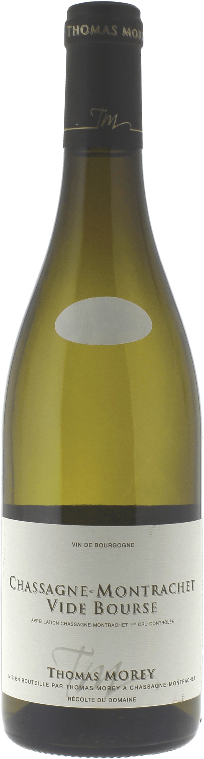 Chassagne montrachet 1er cru vide bourse 2023 Domaine MOREY Thomas, Bourgogne blanc