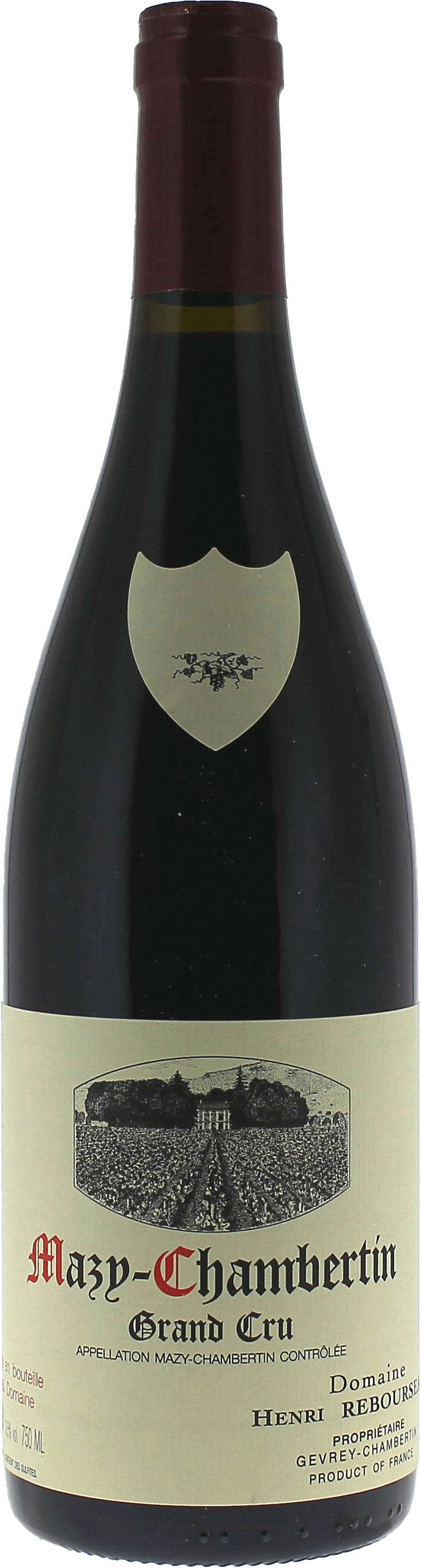 Mazy chambertin grand cru 2023 Domaine REBOURSEAU Henri, Bourgogne rouge